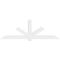 Ekena Millwork Kennewick Architectural Grade PVC Gable Bracket, 108"W x 36"H x 6"D x 6"F, 8/12 Pitch GBP108X36X0606KEN00 - alternate 2